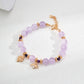 Lavender amethyst bracelet (natural crystals have color differences in different batches) SL0157-2