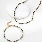 Vintage Rice Pearl Shell Olive Pearl Lapis Lazuli Necklace E0657-2