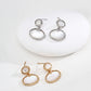 Vintage Mother of Pearl Earrings E01317