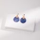 Vintage Blue Aventurine Earrings E0958