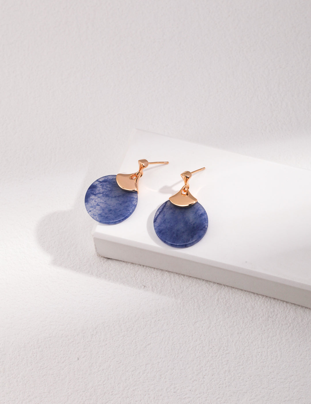 Vintage Blue Aventurine Earrings E0958