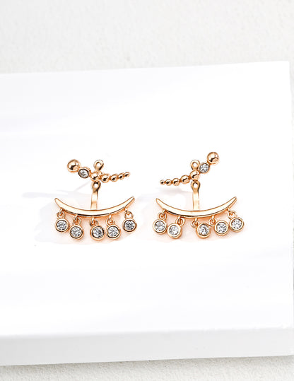 Retro design earrings (dual use) E01349