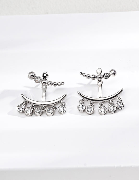 Retro design earrings (dual use) E01349