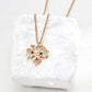 Vintage Zirconia Pendant Necklace D0630-2