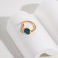 Sweet macaron color high-grade Morandi glaze drip ring J0194