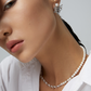 Sterling Silver Pearl Necklace D0388