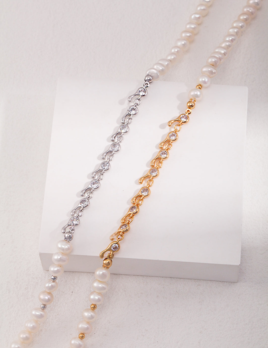 Sterling Silver Pearl Necklace D0388