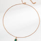 Sterling Silver Malachite Necklace D0402